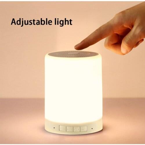 Wireless Bluetooth Speaker Night Light LED Colorful Lamp Portable Bass Sound Box Touch Control Subwoofer Soundbar Better Sleeps