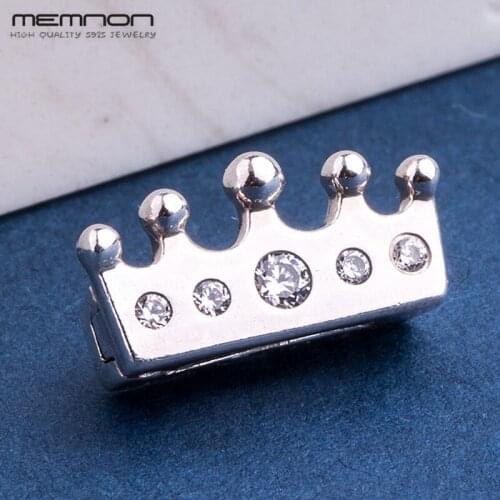 Reflexions style collection CROWN clip charms 925 sterling Silver fit charm bead bracelets DIY fow women Memnon fine Jewelry
