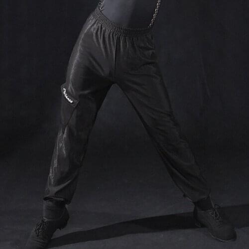 New Latin Dance Pants For Boys Kids Latin Dance Competition Costumes Children Rumba Cha Cha Latin Performance Clothes DQS4949