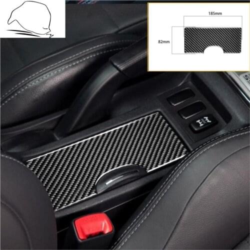 For Mitsubishi Lancer EVO X IX 9 10 2005-2015 Carbon Fiber Center Console Cup Holder Lid Cover Tuning Sticker Car Accessories