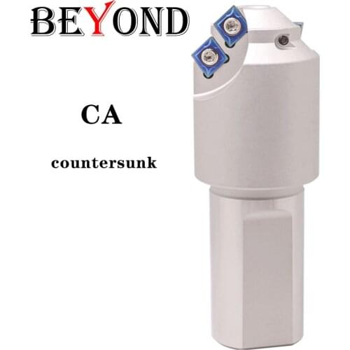 BEYOND CA Countersunk Head Chamfering Milling Cutter 1218 2026 Bar Carbide Inserts CCMT 060204 09T304 Double Chamfer Tools