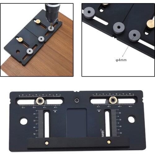 Punch Locator, Hole Punch Jig Tool, Drill Guide Sleeve Cabinet Hardware Jig Template for Door Furniture Handles