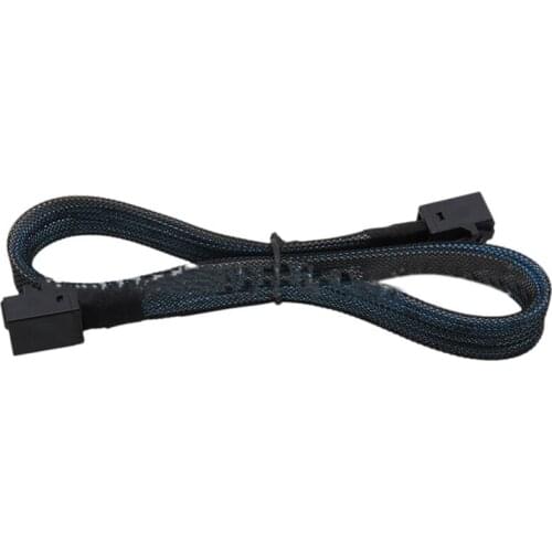 Server Cable Mini SAS SFF8643 to SFF8643 12Gbps Stable Anti-Interference Nylon Braided Cable for RAID PCI Express