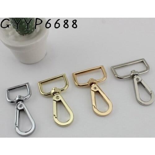 10pcs 20mm 26mm 31mm 38mm High quality trigger snap hook hand bag swivel clasp hooks hardware accessory DIY Package