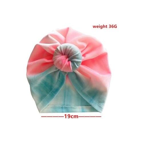 Fashion Donut Baby Hat Newborn Elastic Cotton Baby Beanie Cap Multicolor Infant Turban Hats 1 PC