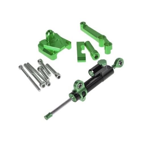 Motorcycle for Ninja 250R EX250 13-16 Titanium Foot Shock Absorber Direction Damping Bracket Steering Cushion Grip Fix Code