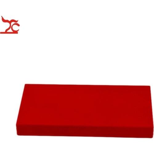 Newest Wooden Jewelry Display Window Showcase Bottom Board Red Velvet Jewelry Display Bottom Plate