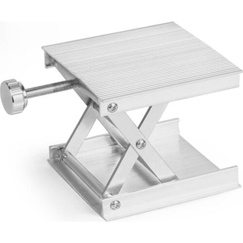 Aluminum Lifter Router Plate Table Woodworking Machinery Engraving Laboratory Lifting Stand Manual Lift Platform Carpentry Tools