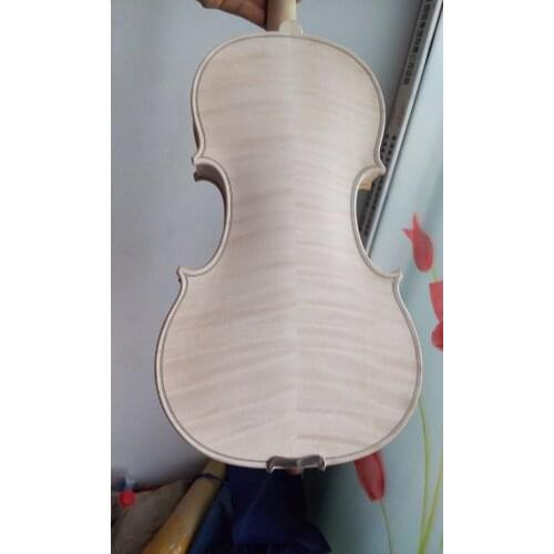 4/4 Violin about 100 years old spruce top made Guarneri model 1742 No varnished