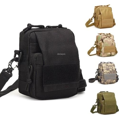 Outdoor Sports Climbing Bags Waterproof Oxford Army Tactical Shoulder Bag Molle Military Shooting Bags Hunting Waist Packs