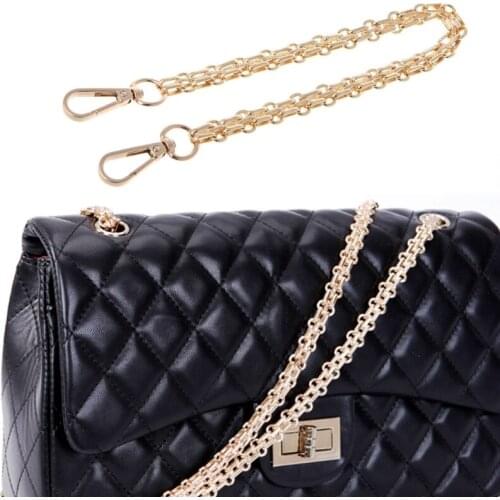 Metal Purse Chain Strap Handle Shoulder Cross Body Bag Handbag Replacement DIY LX9F