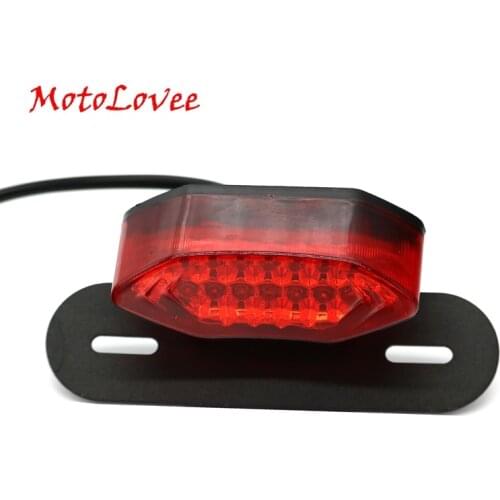 Motolovee Motorcycle LED Tail Turn Signal Light Integrated Tail Brake Lamp Bulb Motorcycle Tail Turn Signal