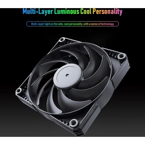 For Phanteks Pwm 4-Pin Computer Chassis Fan Mute 12 Cm Fan Cpu Cooling Computer Cooler Fan Chassis Fan Computer Radiator