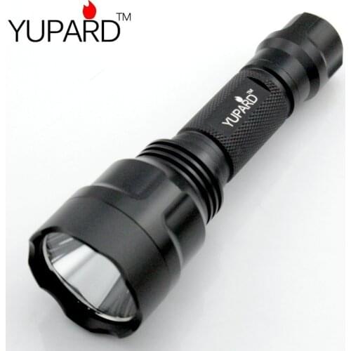 YUPARD Led flashlight C8 CREE Q5 LED 5mode Waterproof Flashlight( for 18650 rechargeable battery)camping lantern fishing outdoor