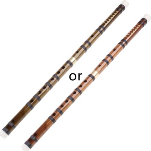 1PC Chinese Traditional Musical Instrument Handmade New Bamboo Flute in D Key