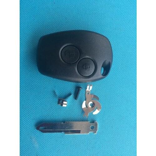 1Pc Replacement Key Shell For Renault Clio Megane Laguna Kangoo 2 Buttons Remote FOB Case Blank Uncut Blade No Logo Auto Parts