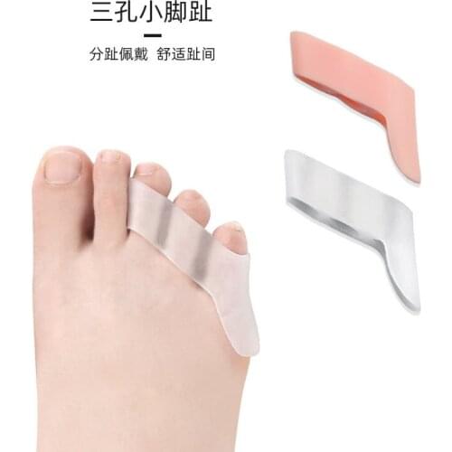10 Pairs/Lot Mens /Womens SEBS Three-Hole Small Toe Inner Split, Overlap Protection Thumb Outer Separator For Foot Health Care