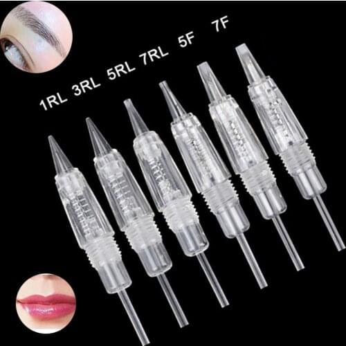 10Pcs Disposable Screw Tattoo Needle Cartridge Microneedles For Premium Charmant Permanent Tattoo Machine 1RL 3RL 5RL 3F 5F 7F