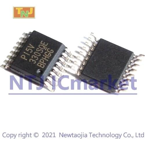 10 PCS PI5V330SQEX SSOP-16 PI5V330 PI5V 330SQE Video Quad 2-Channel Mux/DeMux IC CHIP