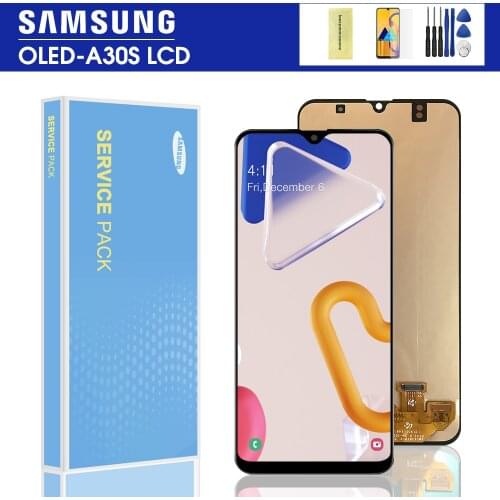 100% Test Super AMOMLED LCD For Samsung A30s A307 A307F A307FN lcd display Screen Touch Digitizer Assembly For Samsung A30S LCD
