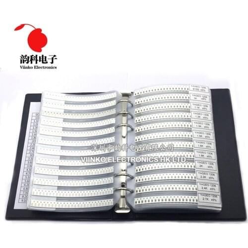 1206 5% SMD Resistor Sample Book 1/4W 0R-10M 170valuesX50pcs=8500pcs Resistor Kit 0R~10M