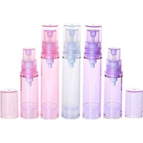 360/lot 5ml 10ml 12ml 15ml Travel 3 Colors Airless Lotion Pump Refillable Bottle Vacuum Toiletries Facial Hand Cream Container