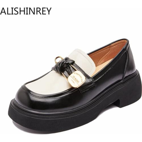ALISHINREY Leather Pumps