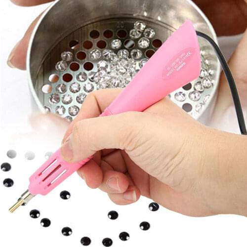Hot Fix Rhinestone Applicator DIY Wand Heat Gun EU Plug 100 to 240V Diamond Painting Pen Genround Iron on Applicator