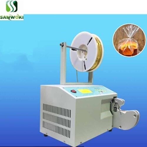 Automatic bread bag twist tie machine golden wire candy bag tying machine toast bag twisting tie machine bag twist tie dispenser