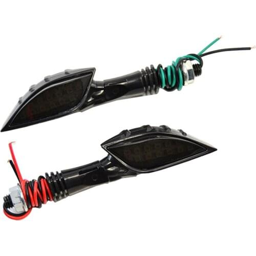 BJMOTO 2x Motorcycle Skull Hand LED Turn Signals Amber Indicator Cruisers Chopper Blinker Light for Honda Yamaha Suzuki Kawasaki