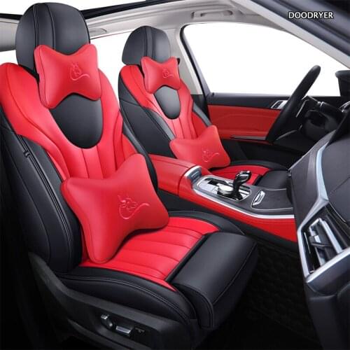 DOODRYER Custom Leather car seat covers For Hyundai Veloster LAFESTA Coupe Azera Grand SantaFe Veracruz Equus Rohens car seats