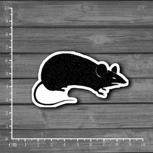 Black ferocious mice Graffiti Sticker Decor For Ablum Scrapbookin Laptop Notebook Stationery Sticker New School Supplies[Single]