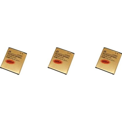 Ciszean 3x 2450mAh EB-BJ100CBE Replacement Gold Battery For Samsung Galaxy J1 (2015) J100 J100F J100H J100FN J100M Batteries