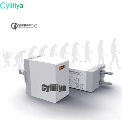 Cyliliya 50pcs QC 3.0 Fast Charger Quick Charge USB Wall Charger US Plug for IPhone 6 7 8 Plus Samsung S6 S7 S8 Plus