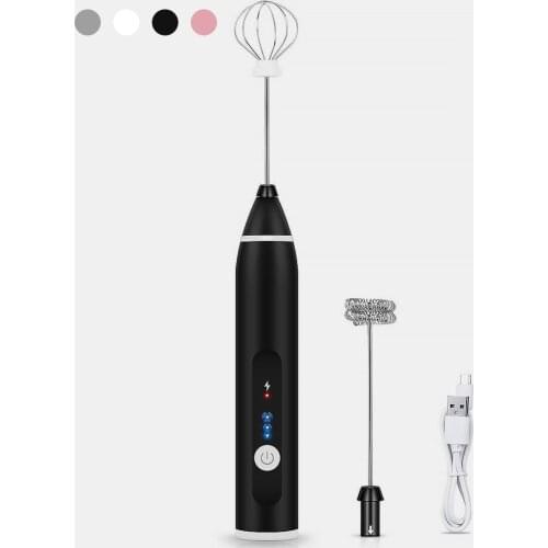 3-Speed Electric Egg Beater Kitchen Tools Rechargeable Coffee Mixer Handhold Milk Shaker Maker Frother Foamer Food Blender Whisk