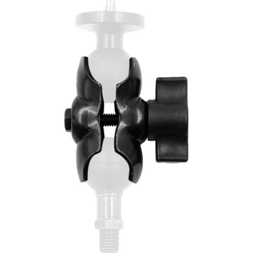 J60A Durable Metal Shell Double Socket Arm 55mm Ball Mount Base Connecting Rod Stent Bicycle Fixed Bracket