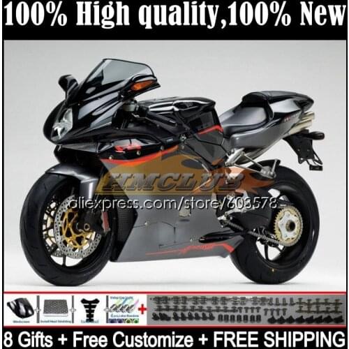 Body For MV Agusta F4 R312 750S 1000 R 750 1000CC Kit 51CL.20 1000R 312 1078 1+1 2005 2006 MA MV F4 05 06 Fairings Flat black