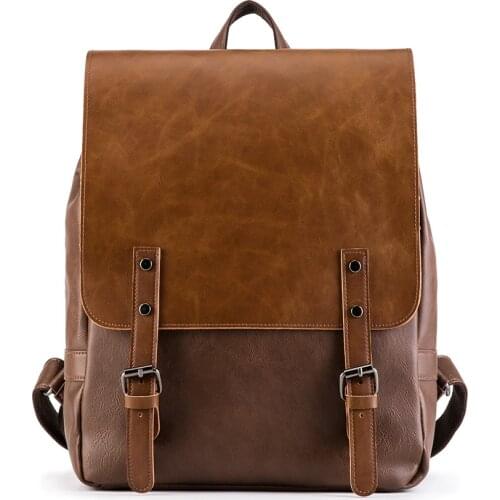 Unisex Women Fashion Backpack Male Travel Backpack School Mens Leather Business Bag Large Laptop Shopping Travel Bag