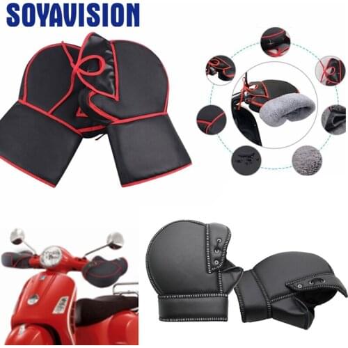 Motorcycle Gloves handlebar levers gloves Scooter Hand Bar Winter Gloves ATV Fur Mitts Motorbike Quad Bike Waterproof leg cover