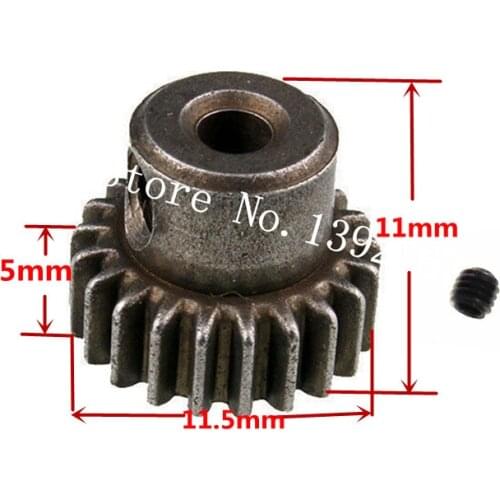 Motor Gear 17T HSP 11119 0.6 Modulus Spare Part Pinion Gear hexagonal socket nut For TRAXXAS HPI Himoto 1/10 Scale Models RC Car