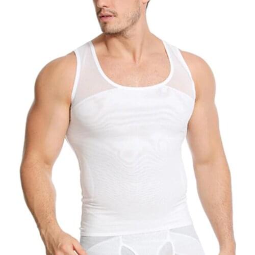 Men Compression Gynecomastia Shaper Slimming Abdomen Undershirt Belly Waist Underwear