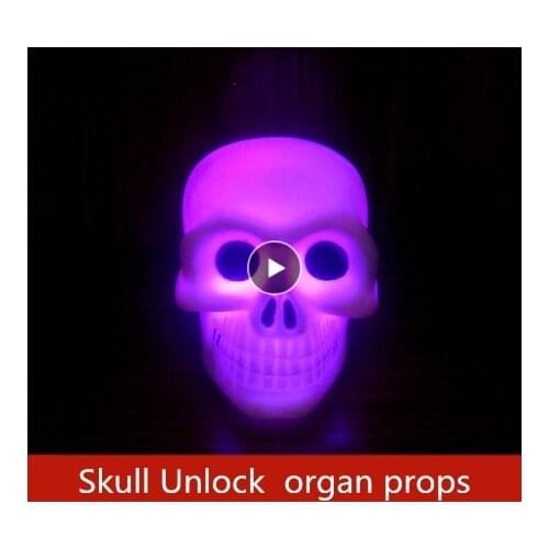 Room escape game escape room props Horror sound effect organ Skull Unlock Finished product props escape room game