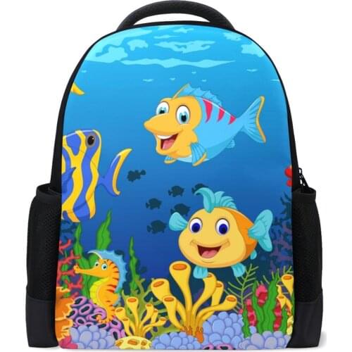 New children school bags cute childrens backpack Funny cartoon sea life school bag backpack for children Baby bags For Age 1-6