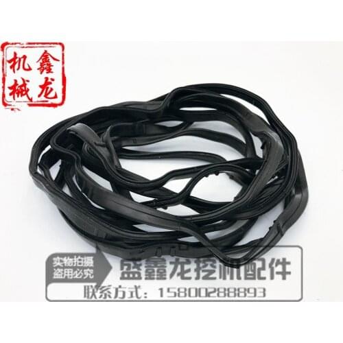 Suitable for Komatsu PC200/210/240-8 valve compartment cover gasket, 6D107 engine valve compartment sealing strip