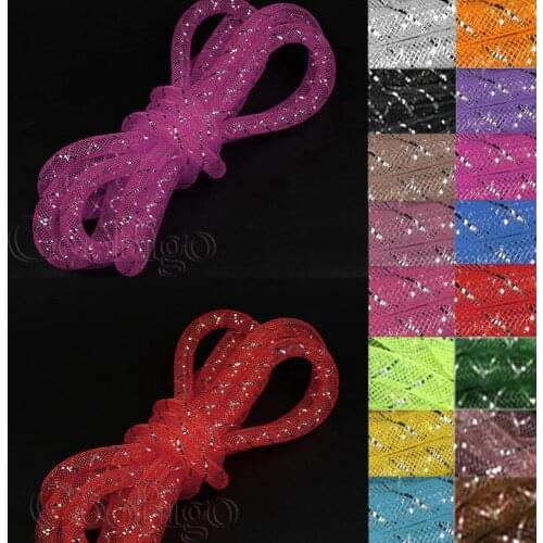 5 Yard/Pack E-Z Tinsel Mylar Piping Colorful Mesh Braid Tubular Fly Tying Minnow Body Flash Material 8mm