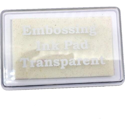 Embossing Ink Pad Transparent Stamp Inkpad for DIY Planner Scrapbooking Daily Card Making