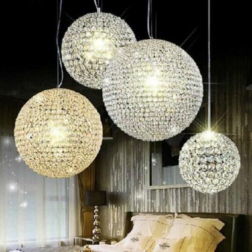 Modern led lamp crystal chandeliers LED round crystal restaurant chandeliers crystal led lighting chandelier for voltage 90-260V