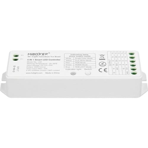 Mi.light LS2 5 IN 1 Smart Led Controller 2.4G Wireless For Single color, CCT, RGB, RGBW, RGB+CCT Led Strip Blub