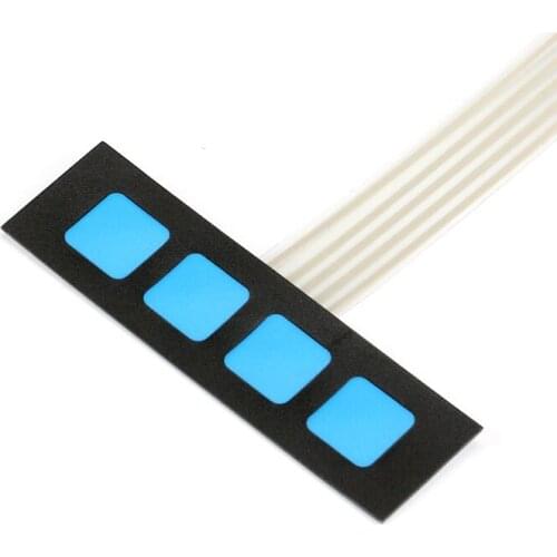 100 pcs 4 Key Matrix Membrane Switch Keypad Keyboard Control Panel SCM Extended Keyboard for Arduino 1x4 No Words