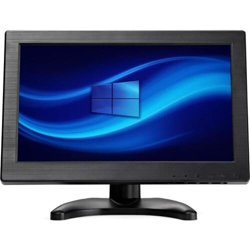 11.6" VGA AV BNC HDMI USB LCD Monitor Desktop Security Screen HD 1366x768 Computer Display For TV PC CCTV Camera
